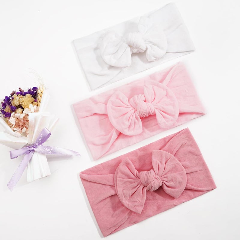 KANGAROO 25 Colors Baby Bows Headbands For Baby Girls,Newborn Infant Toddler Hairbands and Child Hair Accessories - Image 3